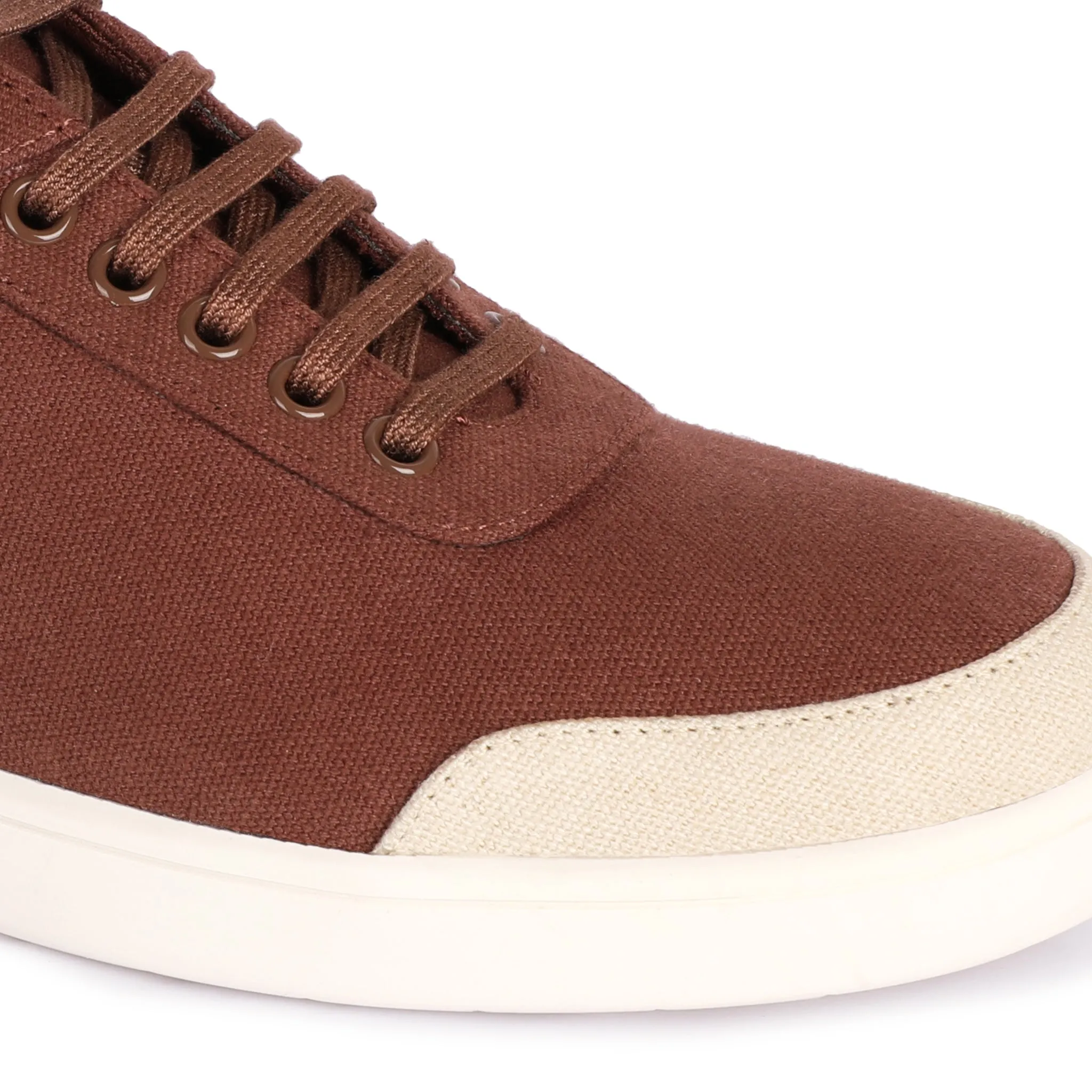 Paaduks Dan Eco-Sole Brown and Beige Sneakers (Unisex)