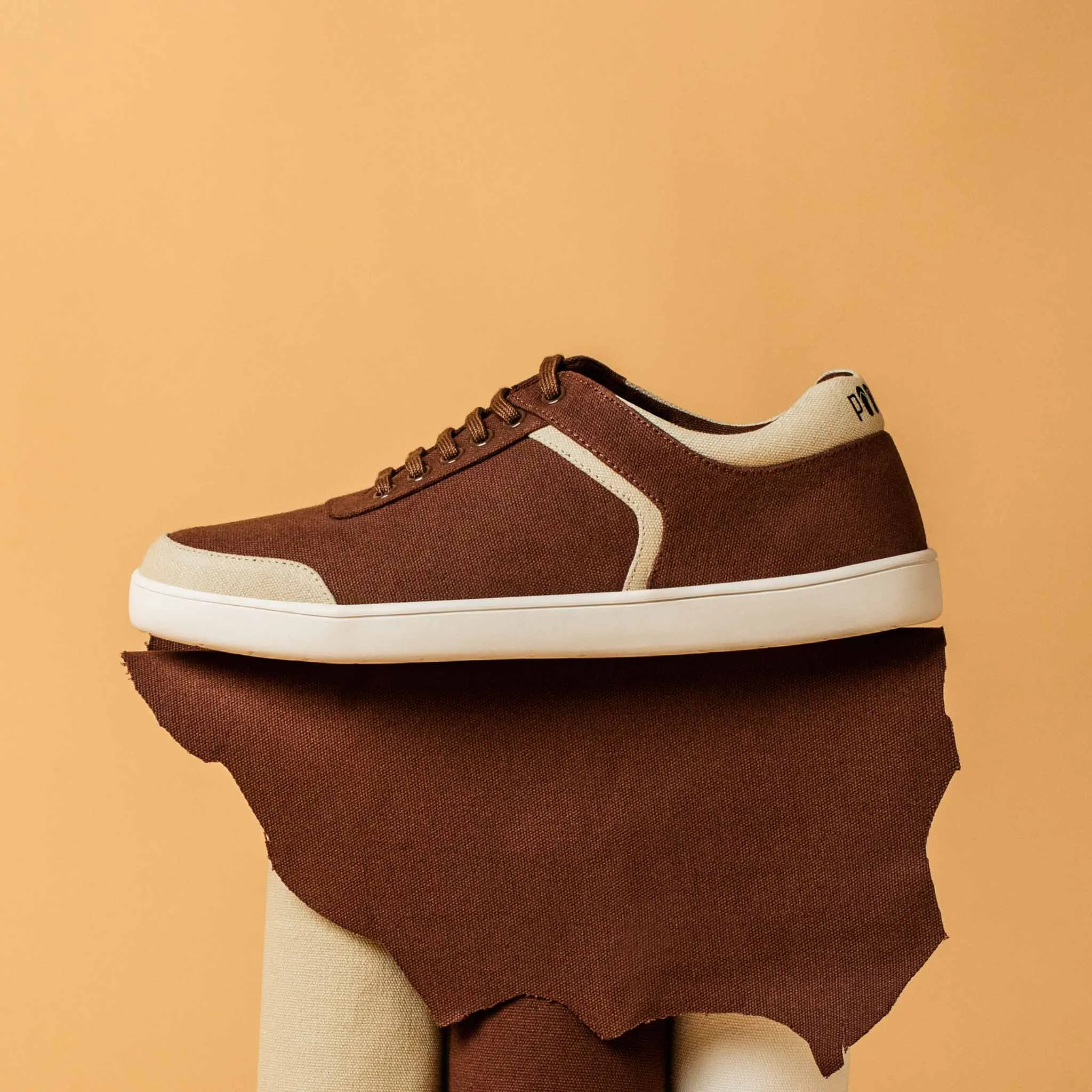 Paaduks Dan Eco-Sole Brown and Beige Sneakers (Unisex)