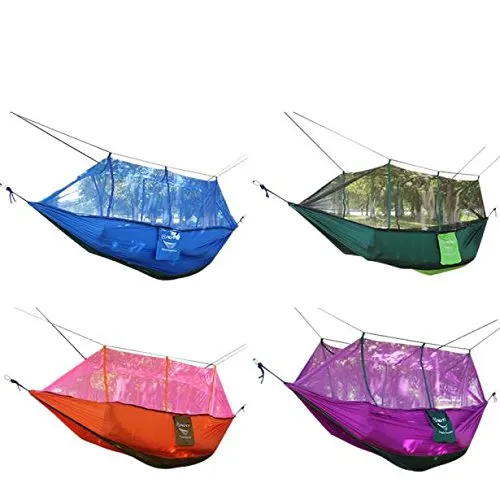 Parachute Double Camping Hammock with Mosquito Net - Glumes