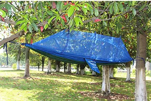 Parachute Double Camping Hammock with Mosquito Net - Glumes