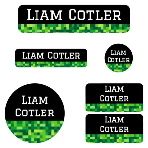 Pixels Kindergarten Labels Pack