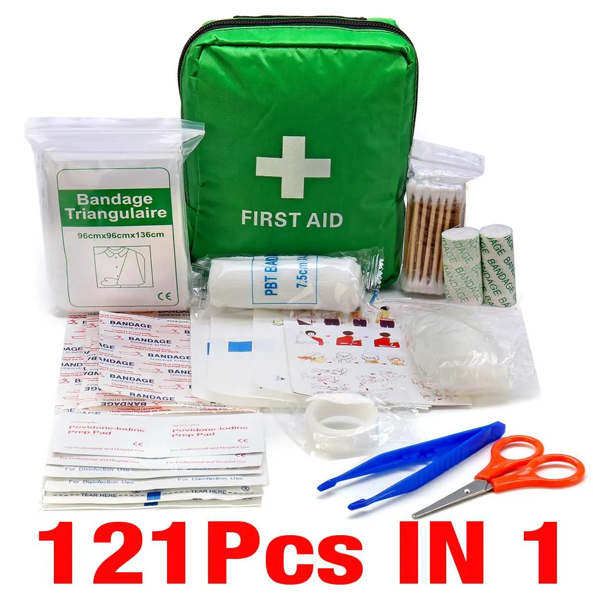 Portable 16-300Pcs Emergency Survival Set First Aid Kit