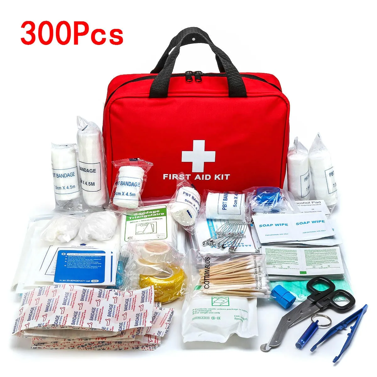 Portable 16-300Pcs Emergency Survival Set First Aid Kit