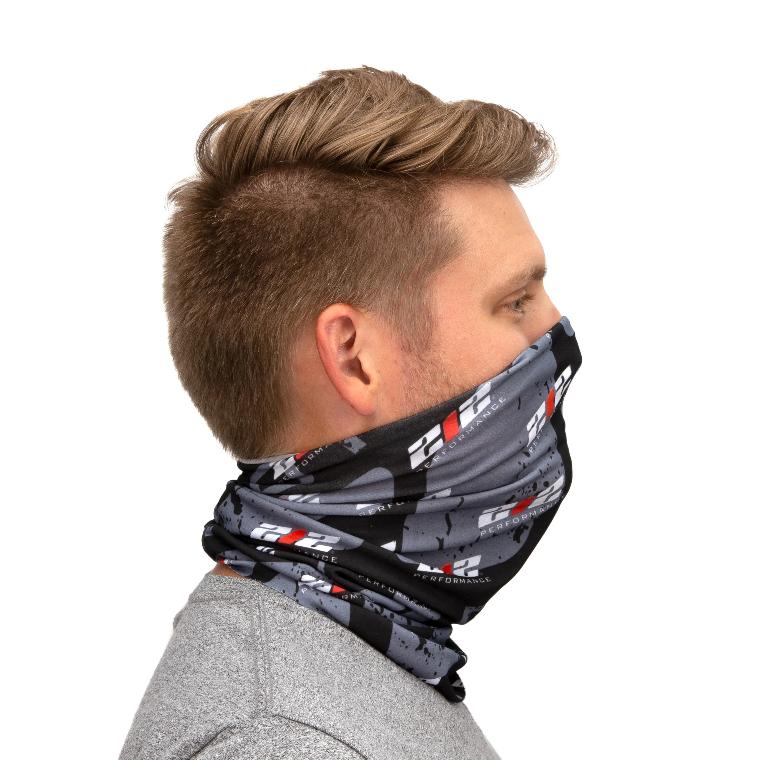 Protective Neck Gaiter and Particulate Filtering Face Cover with 212 Pattern Print