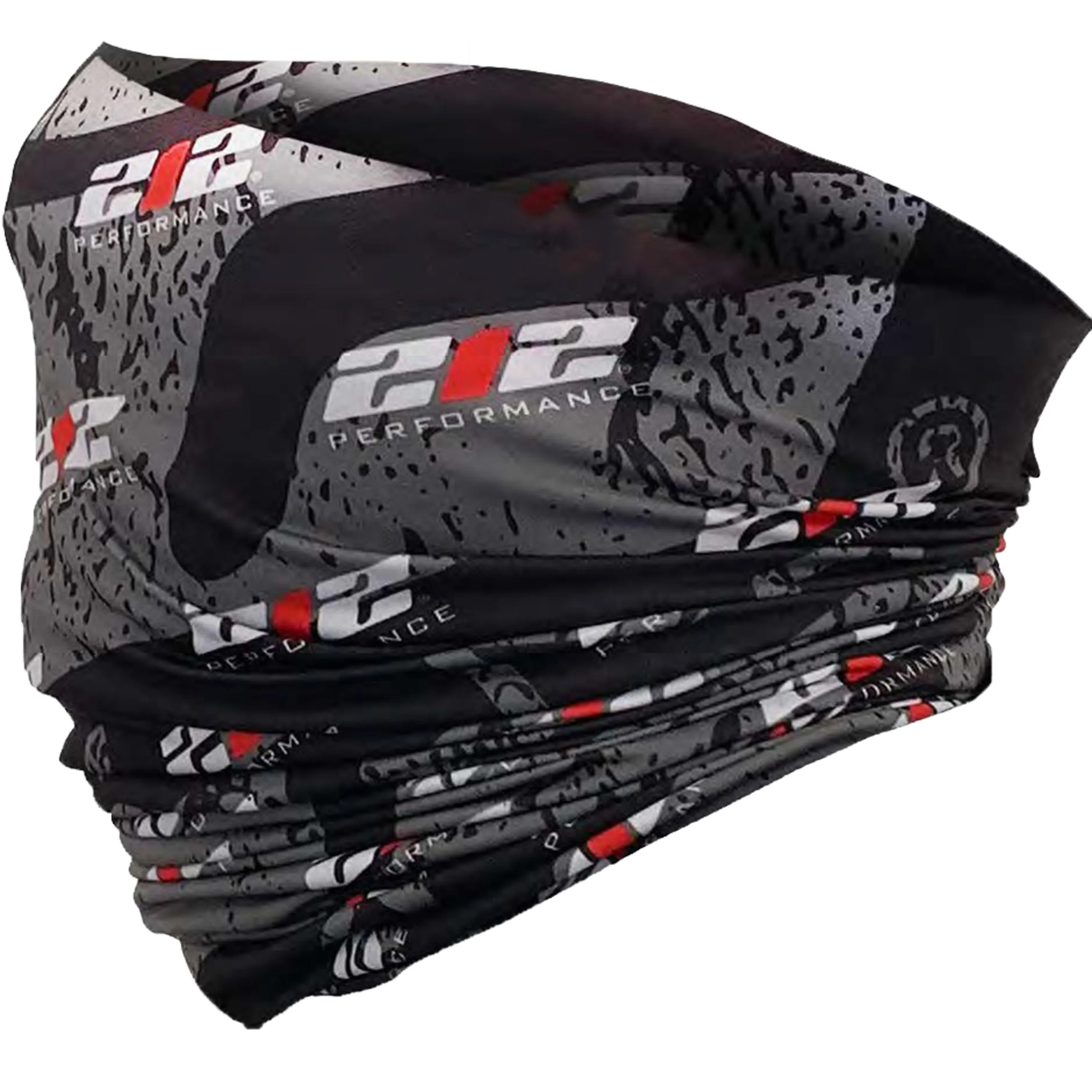 Protective Neck Gaiter and Particulate Filtering Face Cover with 212 Pattern Print