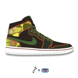 "De La Soul" Jordan 1 Mid Shoes by Stadium Custom Kicks