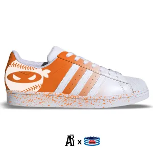 "Orange Ninja" Adidas Superstar Shoes