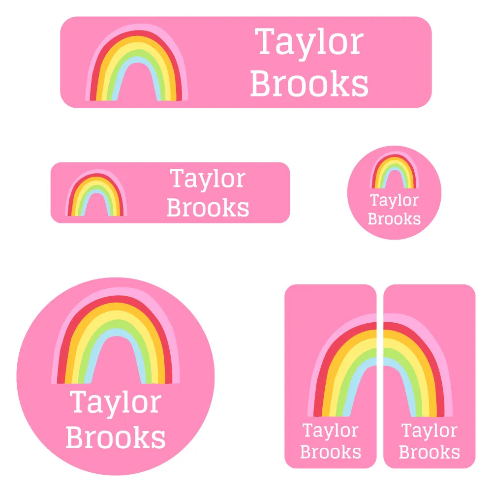 Rainbows Kindergarten Labels Pack