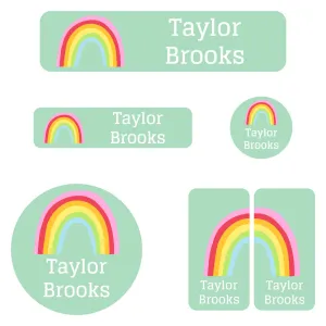 Rainbows Kindergarten Labels Pack