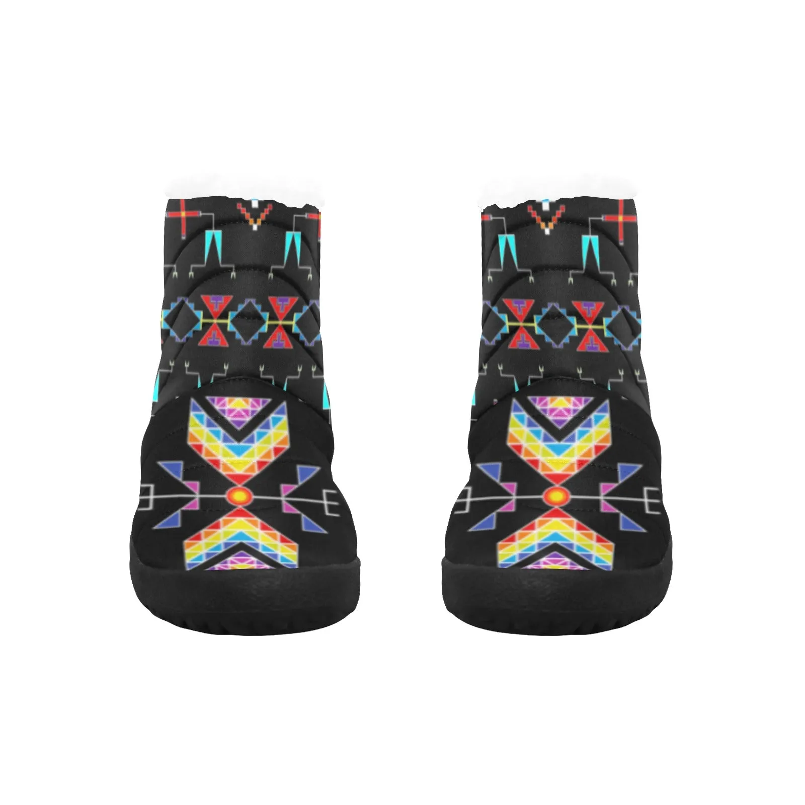 Rainy Chief Rainbow Black Women's Padded Winter Boot