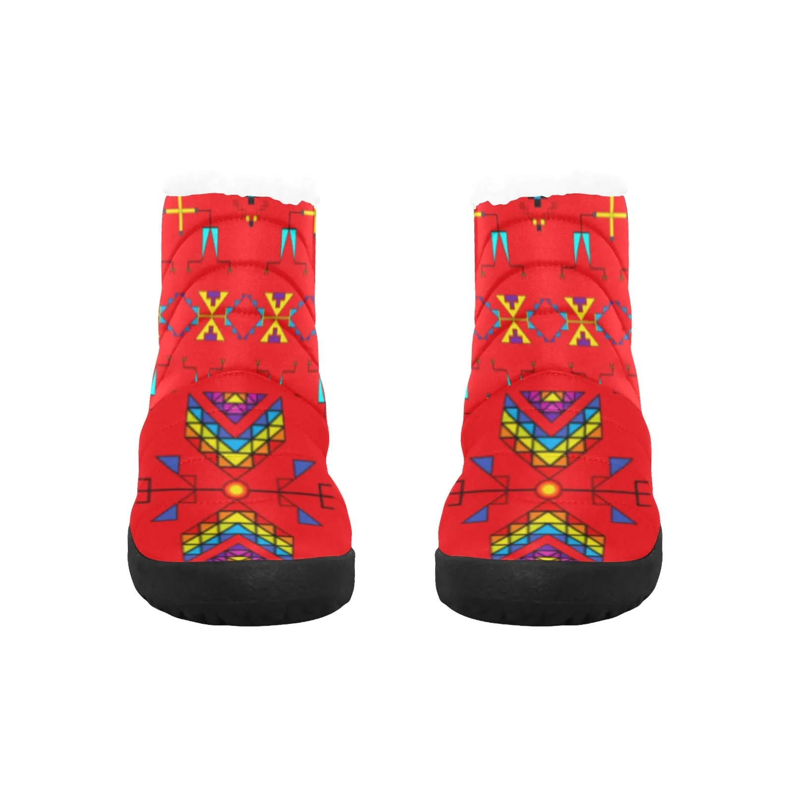 Rainy Chief Rainbow Red Women's Padded Winter Boot