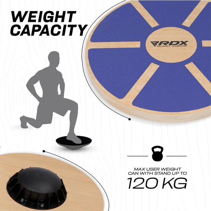 RDX W1 Wooden Wobble Round Balance Board