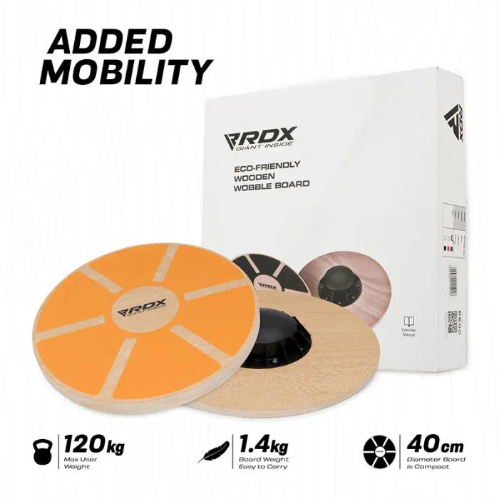 RDX W1 Wooden Wobble Round Balance Board