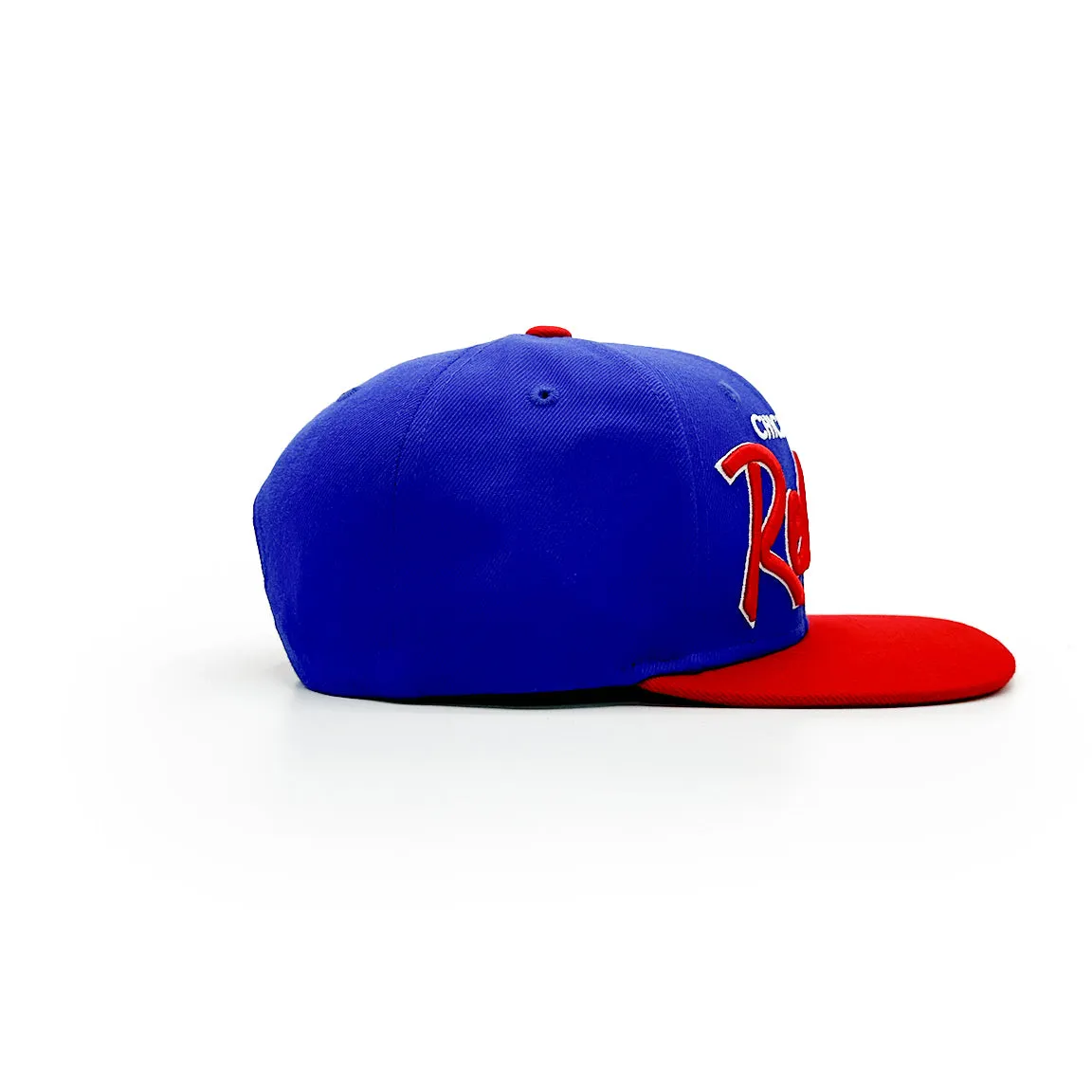 Relish Vintage Sports Script - Blue and Red