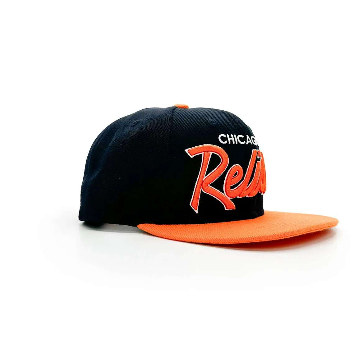 Relish Vintage Sports Script - Orange and Navy