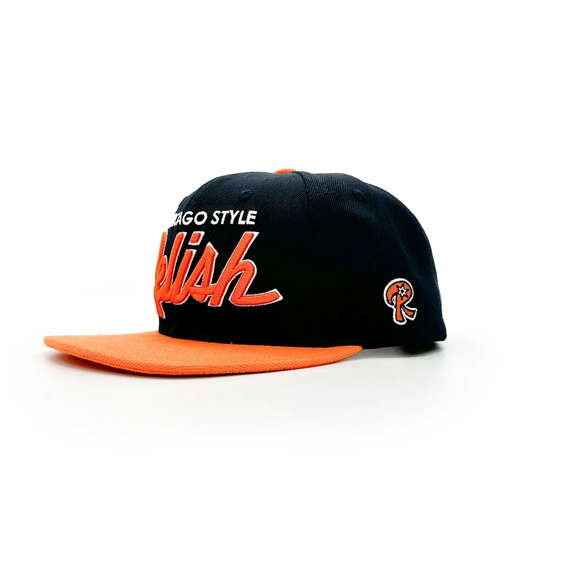 Relish Vintage Sports Script - Orange and Navy