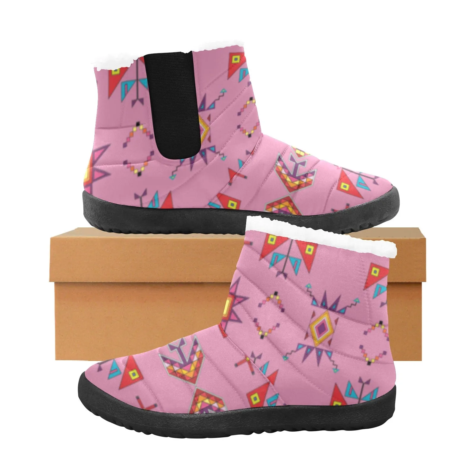 Scattered Generations Pink Women's Padded Winter Boot