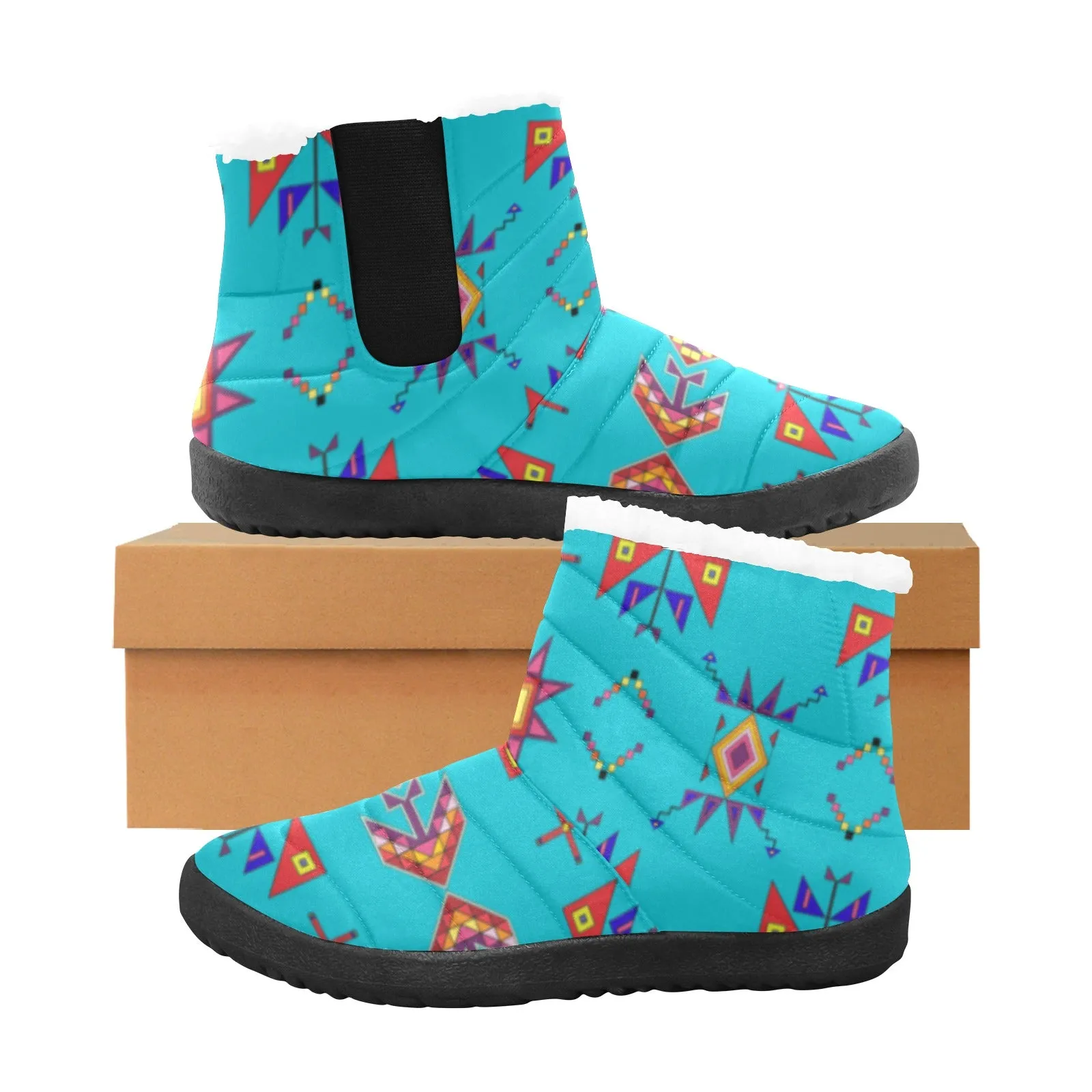 Scattered Generations Turquoise Women's Padded Winter Boot