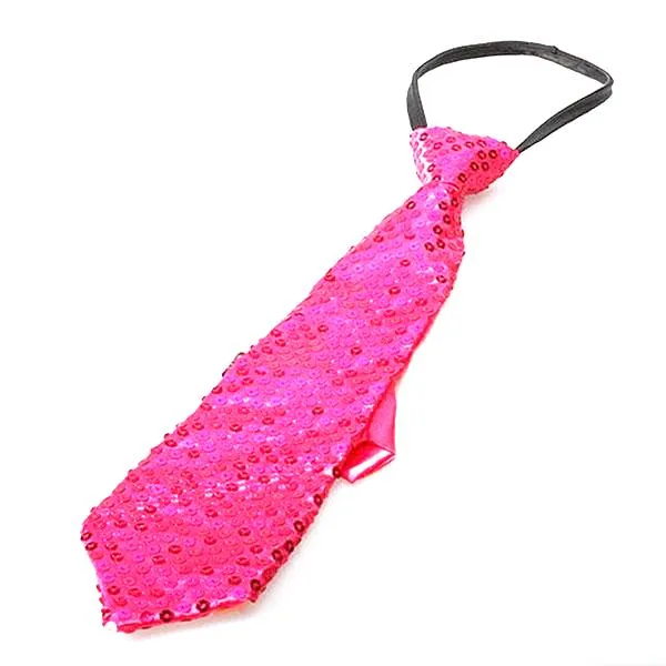 Sequin Necktie (Gold, Silver, Black, Hot Pink, Purple, Red)