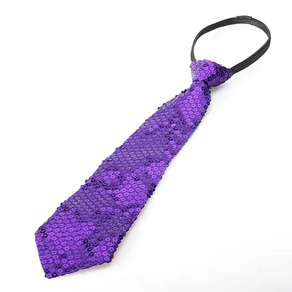 Sequin Necktie (Gold, Silver, Black, Hot Pink, Purple, Red)