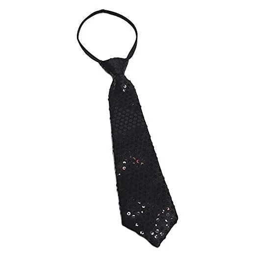 Sequin Necktie (Gold, Silver, Black, Hot Pink, Purple, Red)