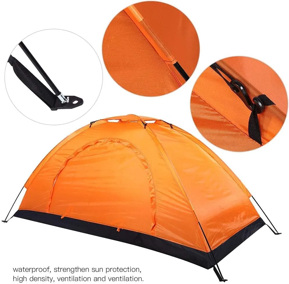 Single Person Waterproof Tent, Lightweight, Windproof, Suitable for Camping & Hiking