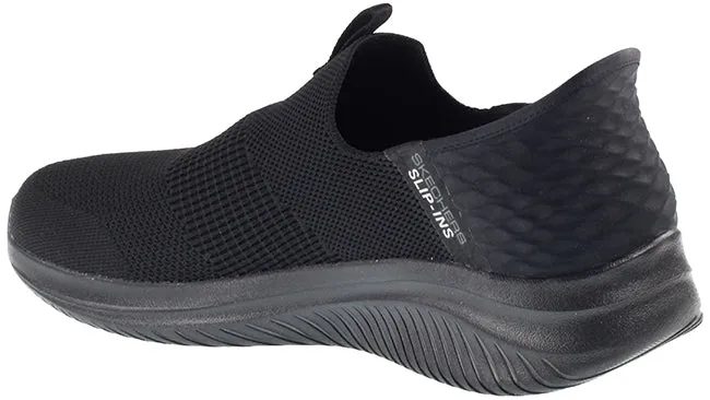 Skechers Trainers Mens Slip Ins Ultra Flex 3.0 Smooth Step Black