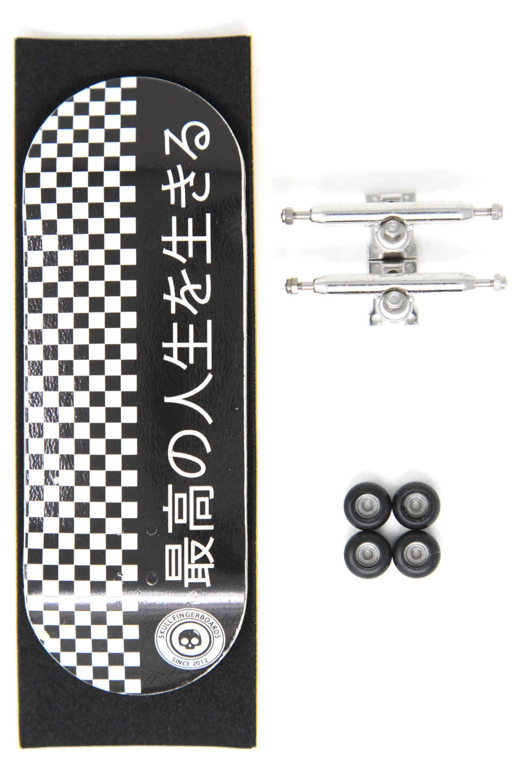 Skull Fingerboards - Japan Black Pro Complete Wooden Fingerboard (34mm)