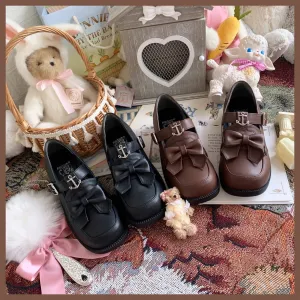 Sohiwoo Japanese sweet lolita shoes kawaii girl tea party princess kawaii student shoes lace bowknot women single shoes loli cosplay cos