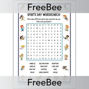 Sports Day Wordsearch