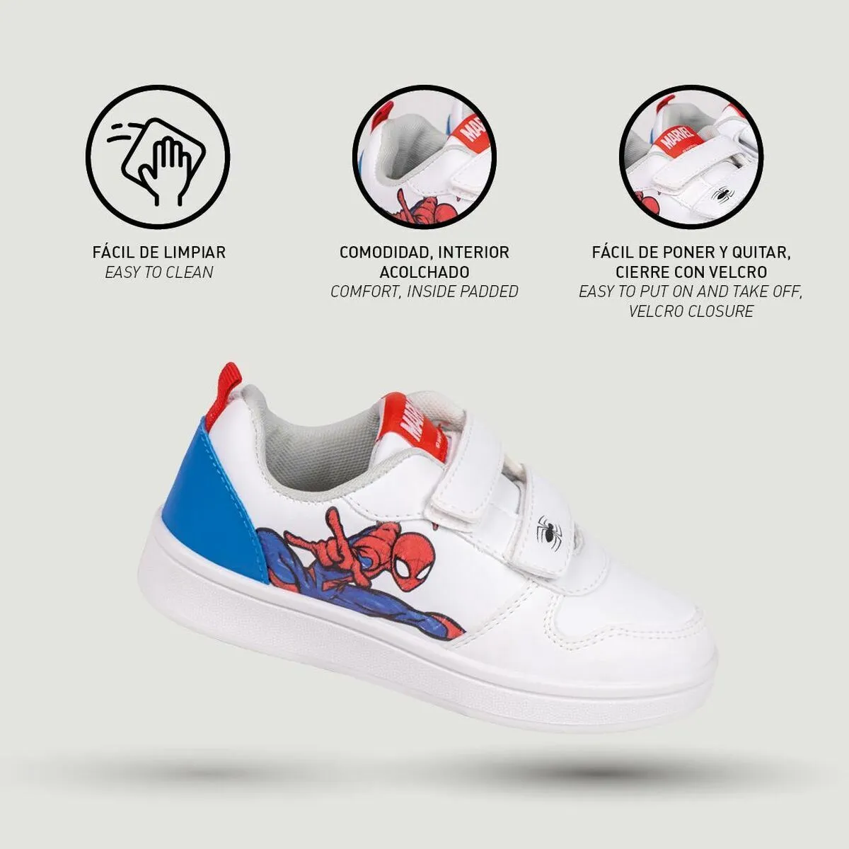 Sports Shoes for Kids Spider-Man Velcro