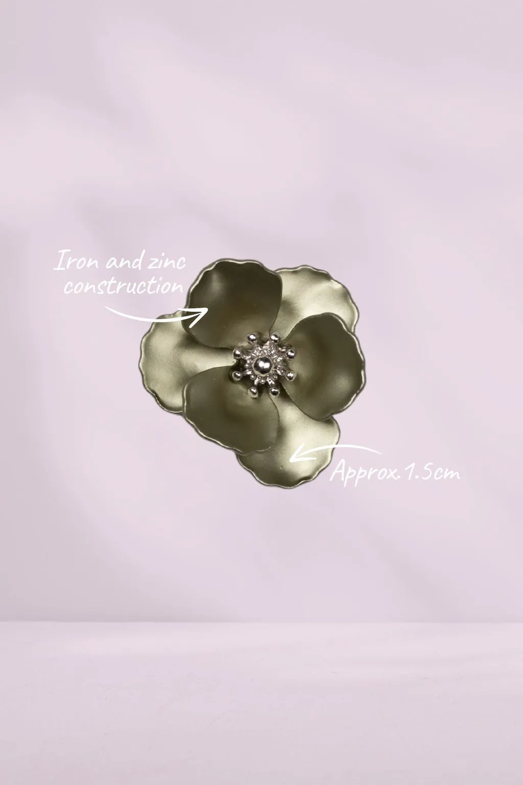 Stella and Gemma Mini Flower Earrings Olive