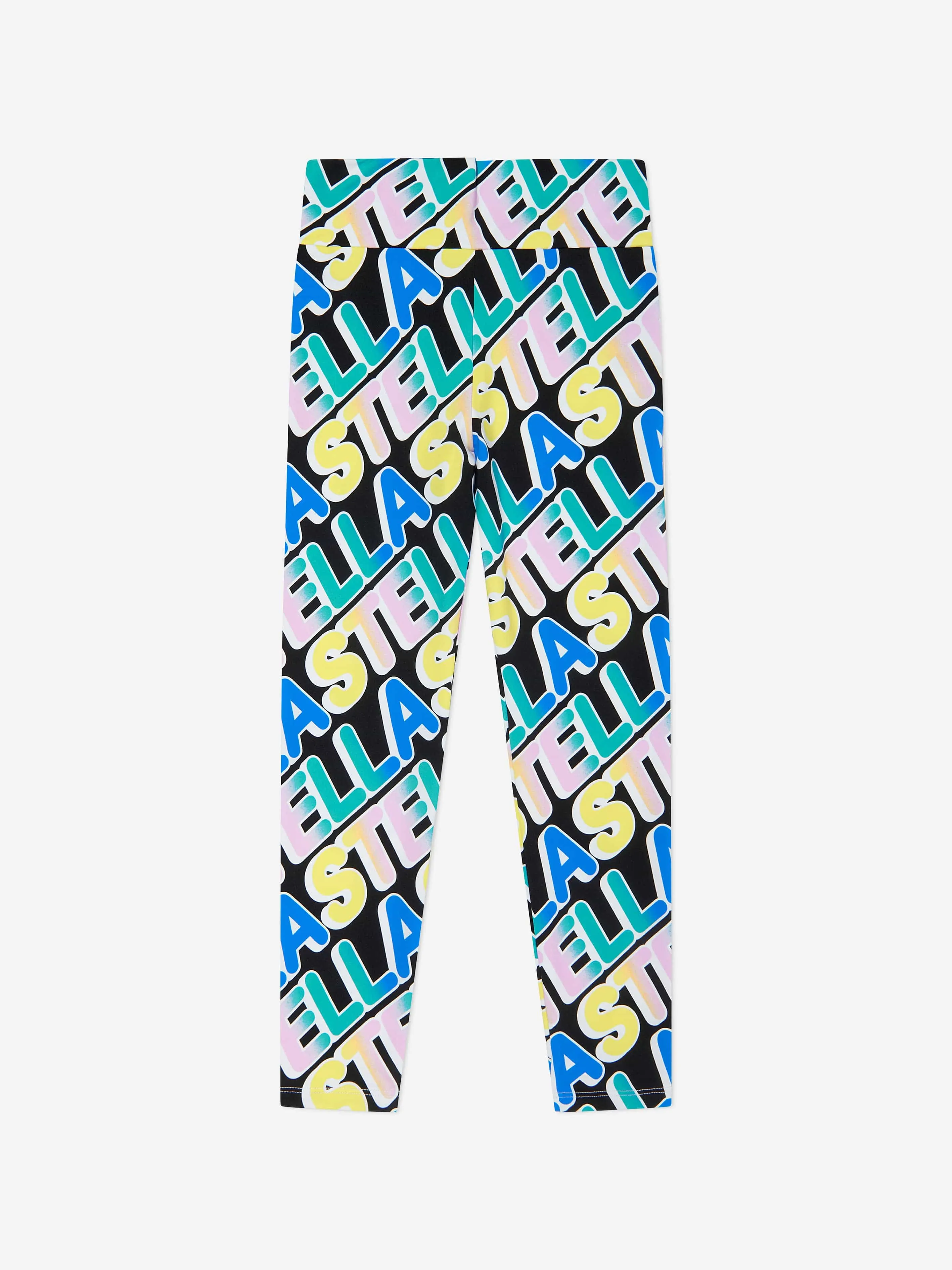 Stella McCartney Girls Logo Sports Leggings in Black