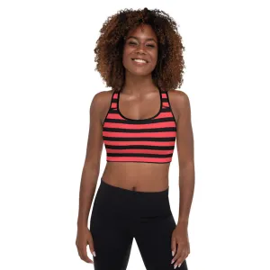 Stripes Padded Sports Bra