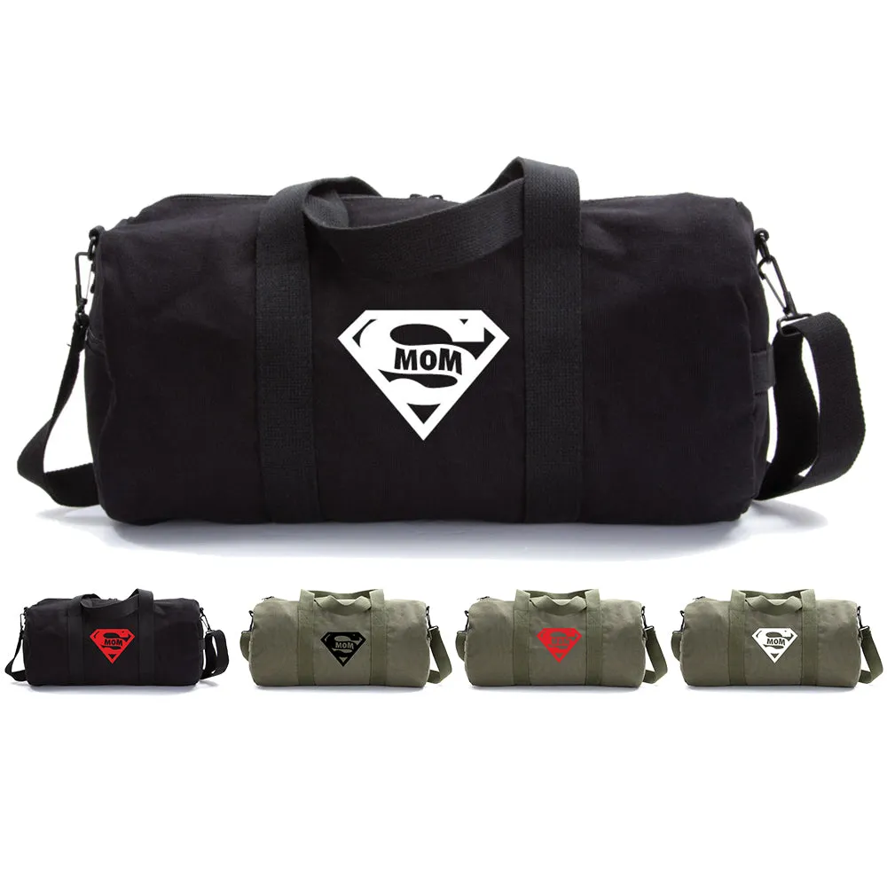 Super Mom Army Sport Heavyweight Canvas Duffel Bag