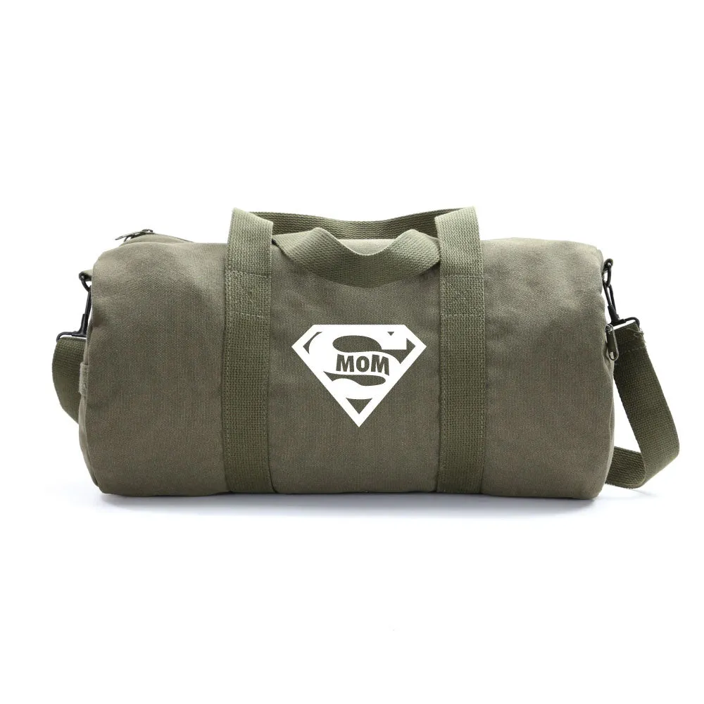 Super Mom Army Sport Heavyweight Canvas Duffel Bag