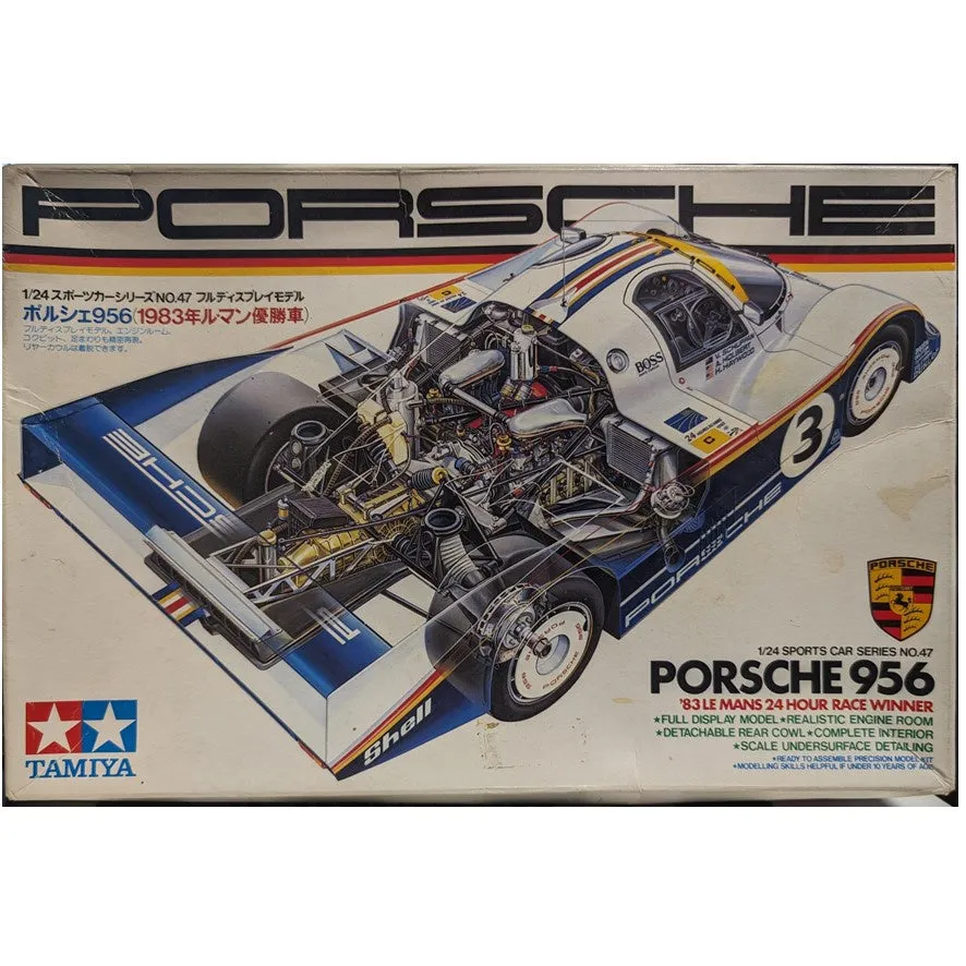 Tamiya Porsche 956, Sports Car Series No.47, 1:24 Scale Model Kit