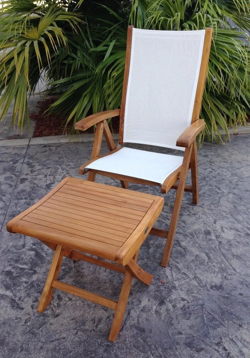 Teak Wood Italy Footstool