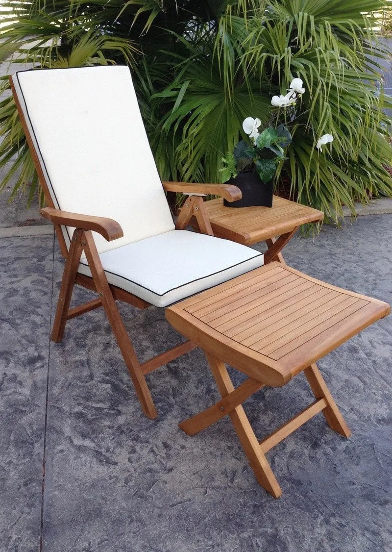 Teak Wood Italy Footstool