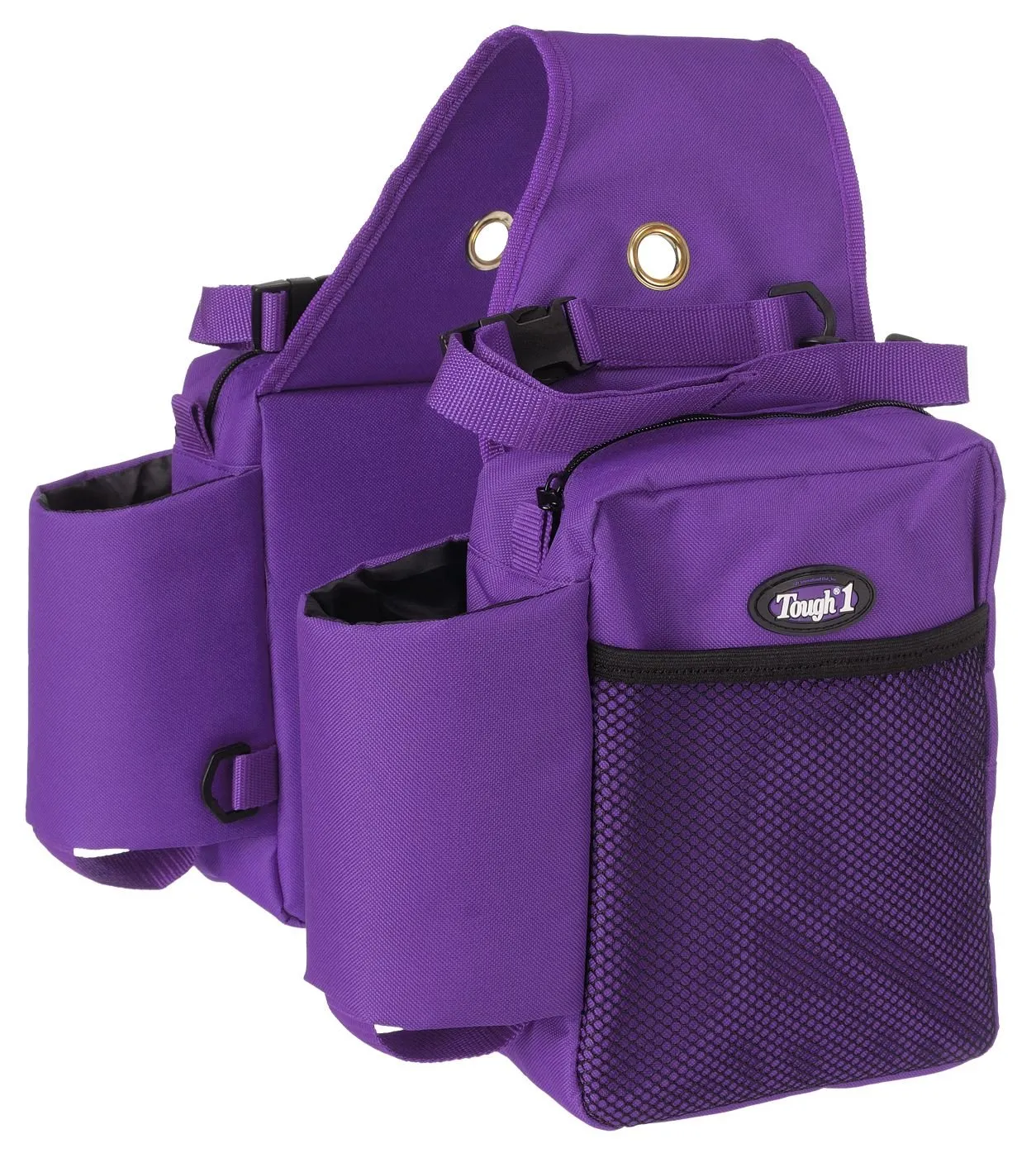 Tough 1 Nylon Water Bottle/Gear Carrier Saddle Bag, Purple