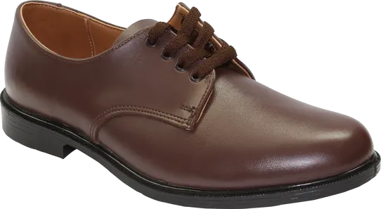 Toughees Hank Lace Up School Shoes - Brown