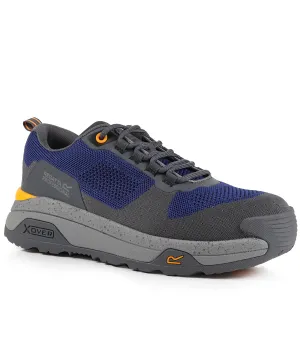 Twilight Blue/Gunmetal - Crossfort S1 X-over metal-free safety trainers