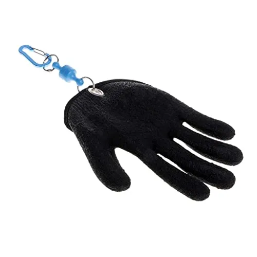 UJEAVETTE® Fishing Gloves for Handing Fish Safety with Magnet Release XL Right Hand