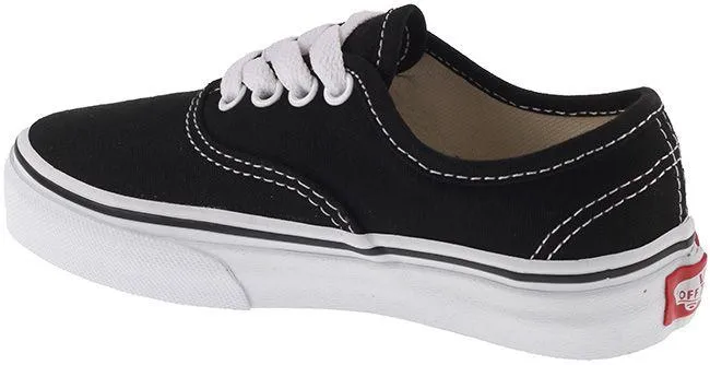 Vans Trainers Kids Authentic Black White