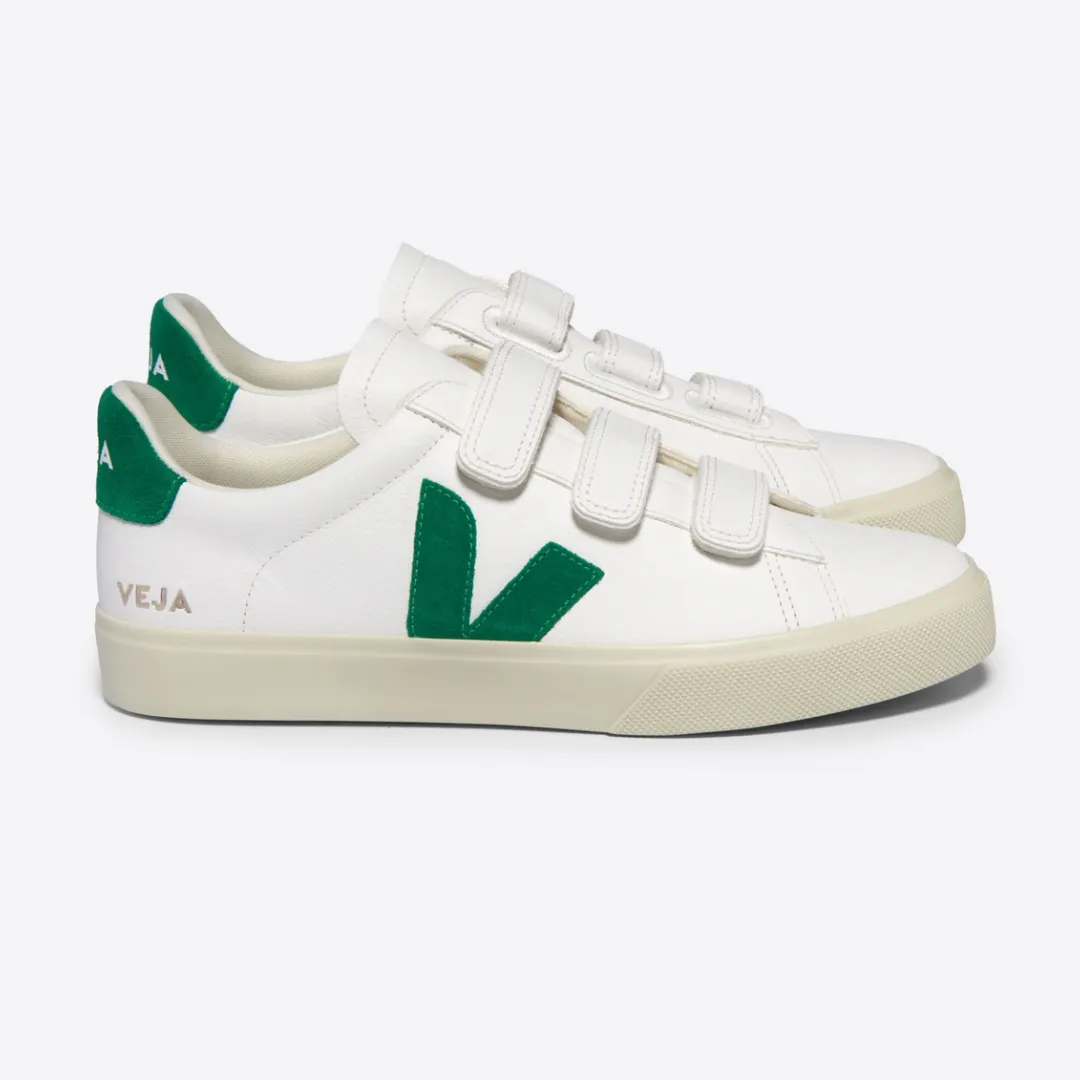 Veja Recife Leather Sneakers - White Emeraude