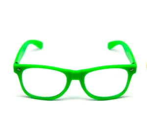 Wayfarer Party Glasses - Green