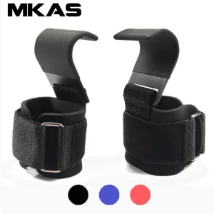 Weight Lifting Hook Grips With Wrist Wraps Hand-Bar Wrist Strap