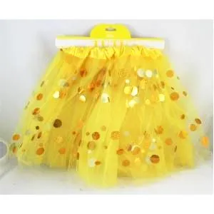 Yellow Tutu with Spotted Tulle